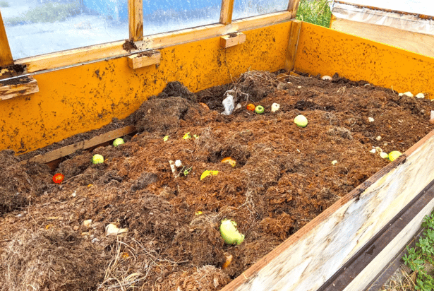 使用後の処理コンポスト画像