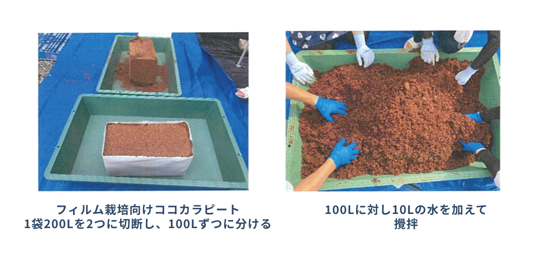 フィルム培土の使用方法
